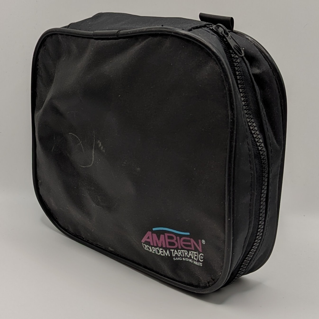 Drug Rep Promo Travel Pouch Zipper Bag Ambien Pharmaceutical Advertising