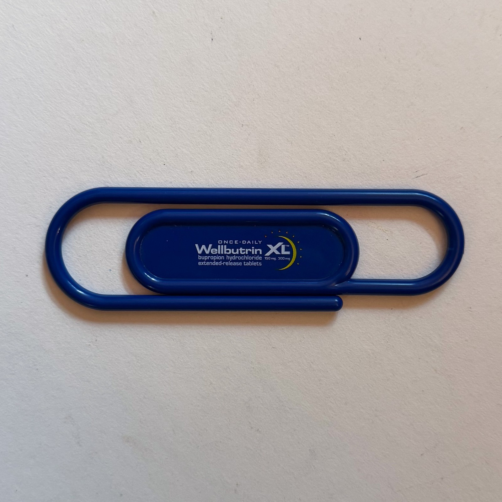 Vintage Pharmaceutical Drug Rep Advertising Desk Paper Clip Giant 5″