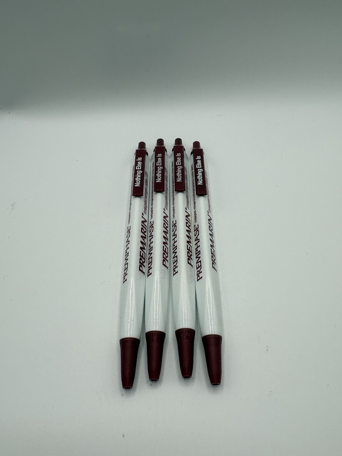 Vintage Premarin Pharmaceutical Drug Rep Clickable Ballpoint Pen Set Of 4