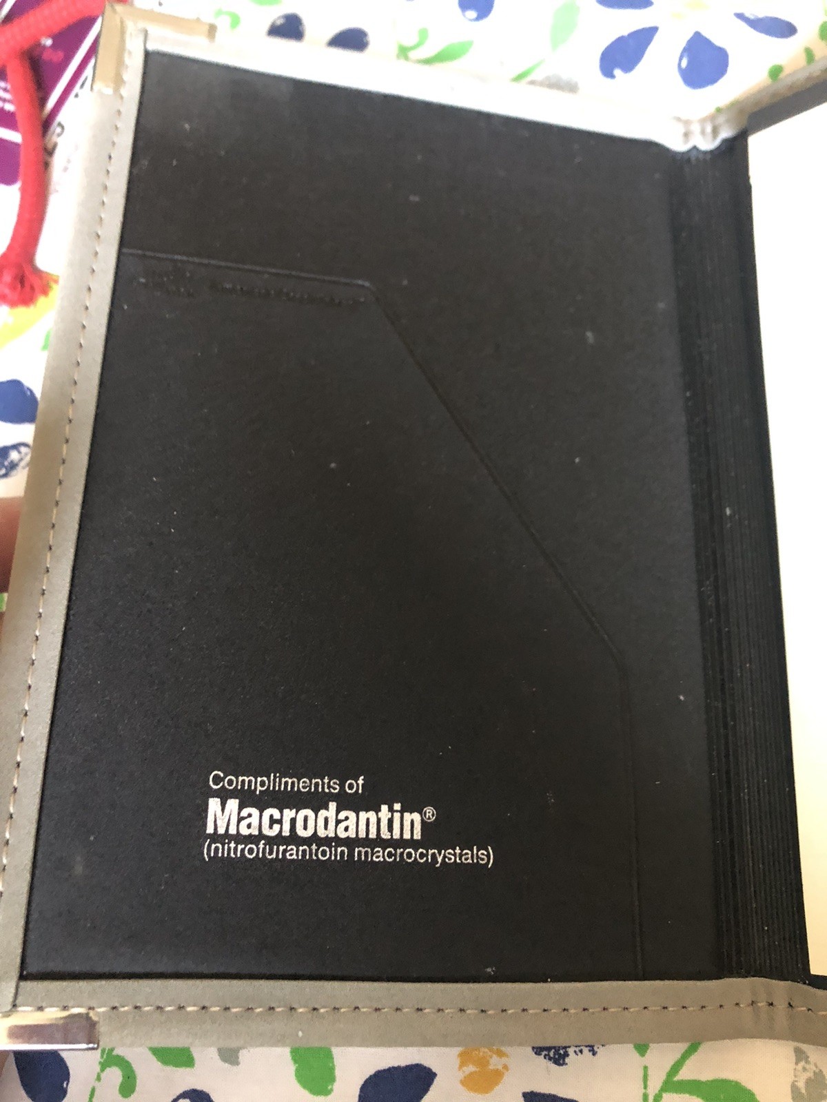 Vintage Drug Rep Pharmaceutical Promo Medical Ad Mini Tablet Notebook Macrodanti