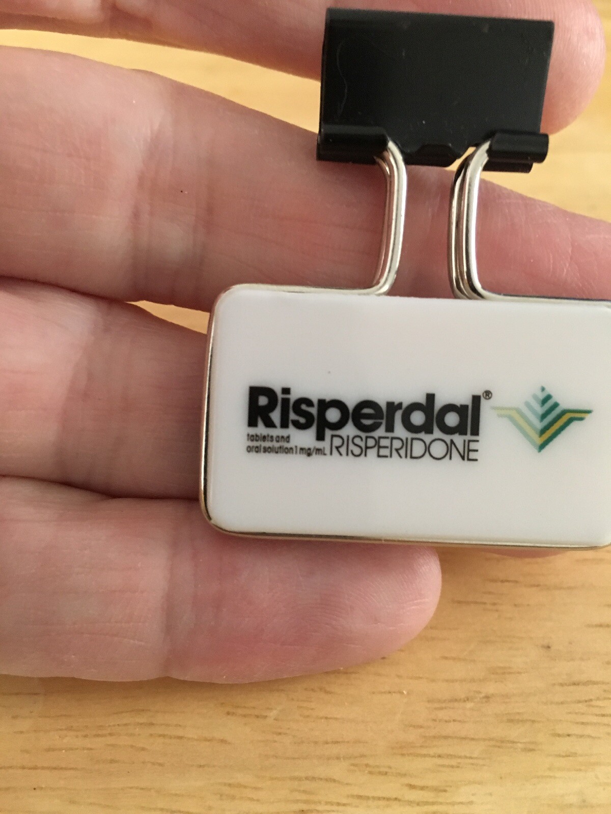 (8)RISPERDAL Binder Clip Paper Clip Drug Rep Pharma Pen Limited Collectible
