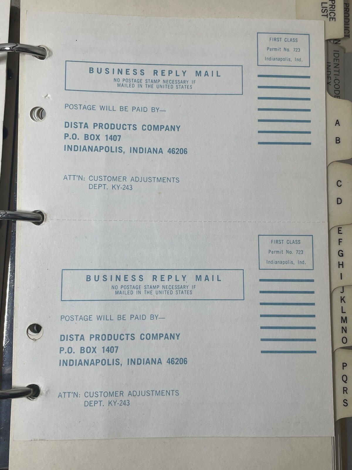 Eli Lilly Pharmacy Marketing reference book 1983 Med Price List vintage Rhodes