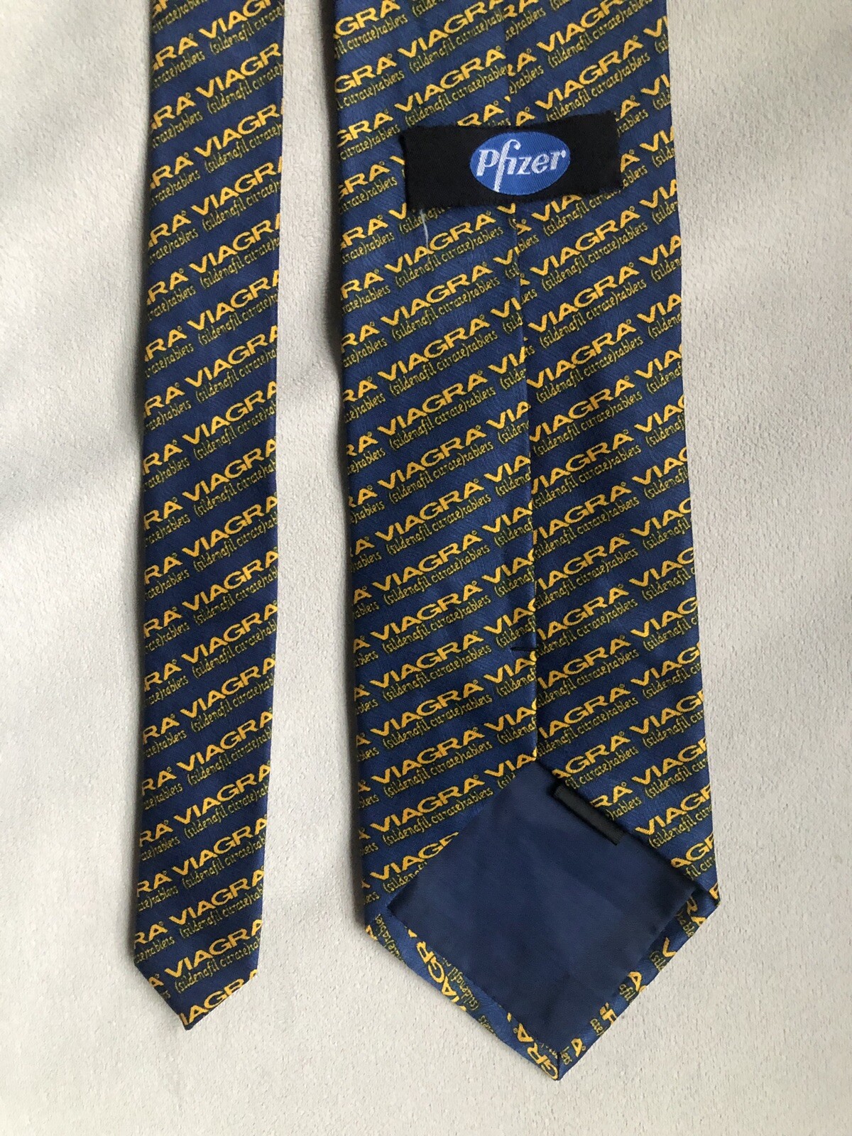 Pharmaceutical Drug Rep Viagra Silk Neck Tie