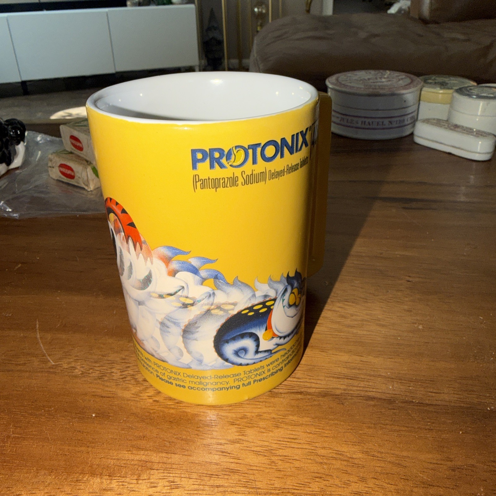 Protonix Injection IV Pharmaceutical Advertising Oversized Coffee Mug Colorful