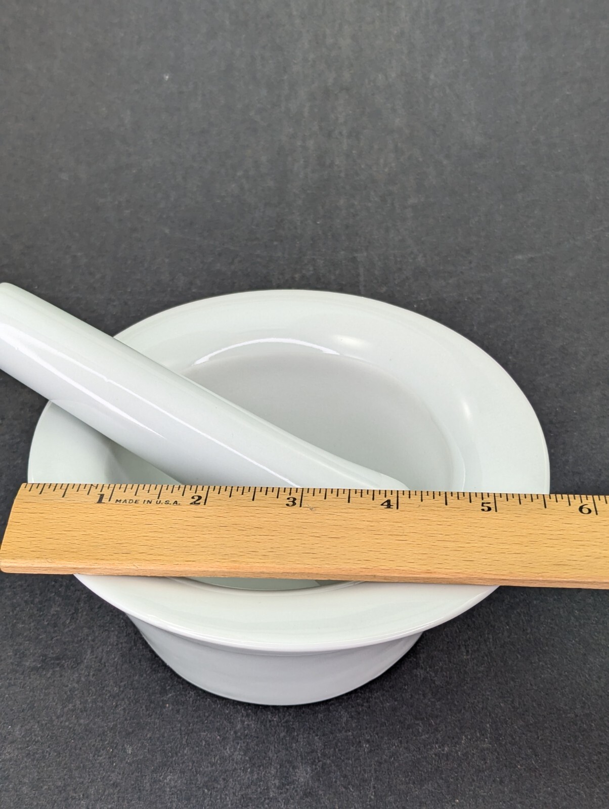 Trudeau Mortar Pestle Pharmacy Apothecary Porcelain Ceramic