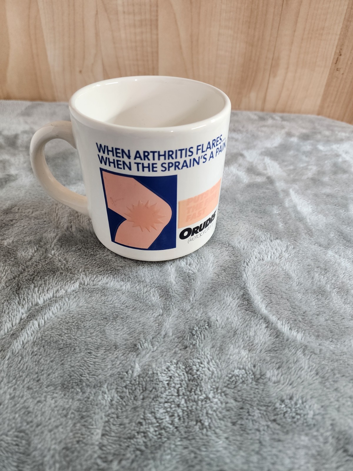 ORUDIS Pharmaceutical Drug Rep Promotional Mug Coffee Cup-RARE! – England