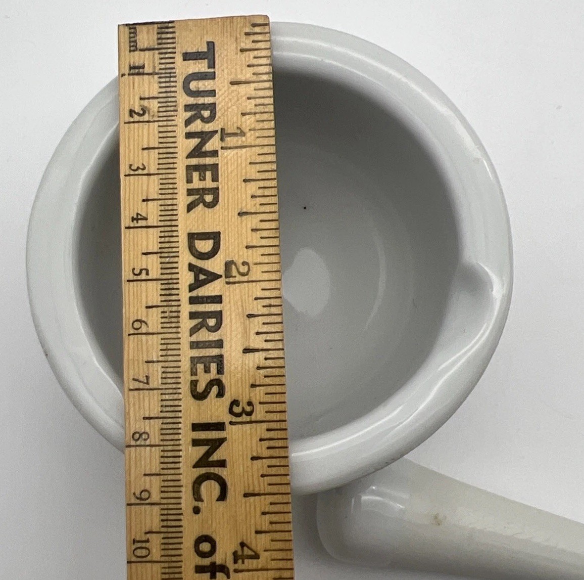 Vintage Porcelain Mortar and Pestle White