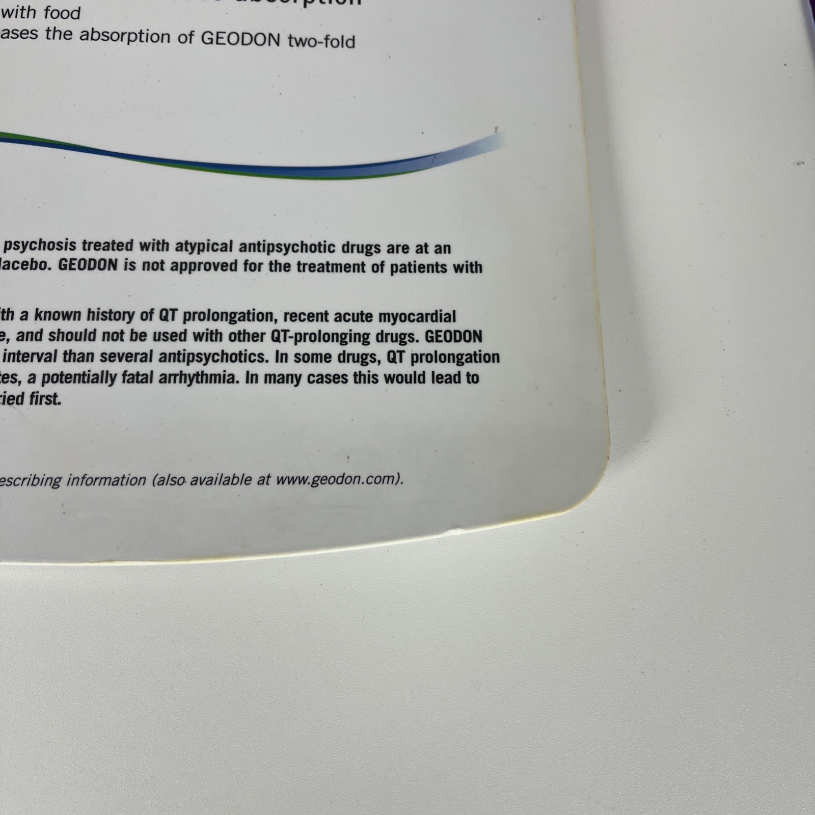 Zyprexa And Geodon Clip Boards Pharmaceutical Advertising
