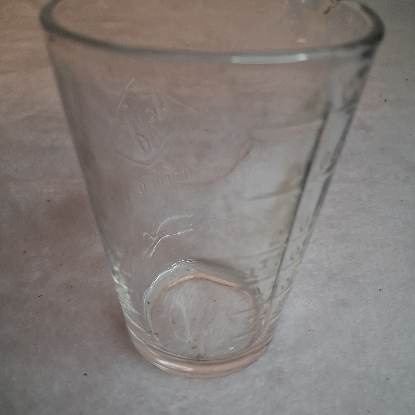 VTG 4oz Heavy Glass Measuring Pharmacy Graduate Beaker marked in Oz’s AFAIK USA