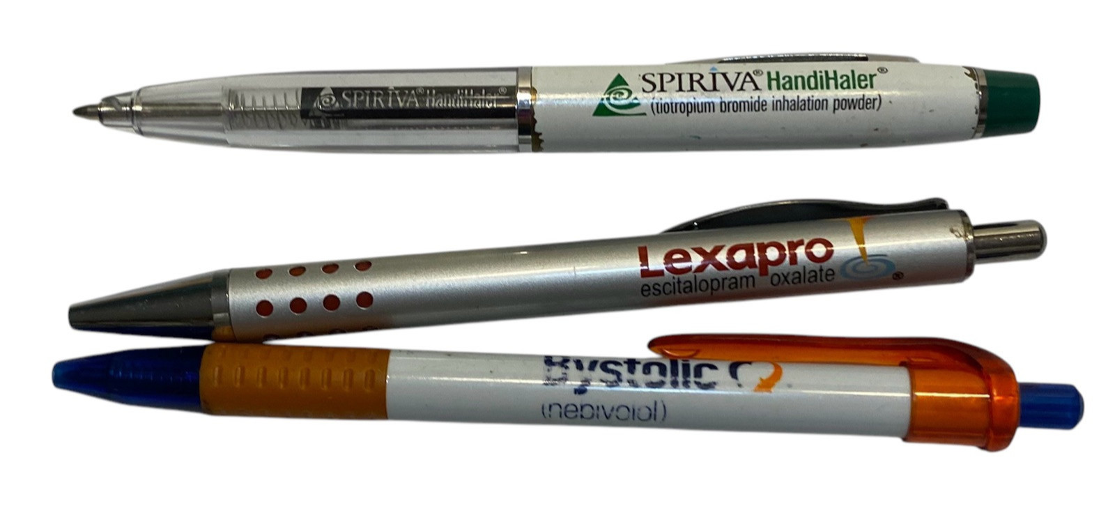 Vtg Lot Pens Lexapro Bystolic Spiriva Pharmaceutical Drug Rep Collectibles