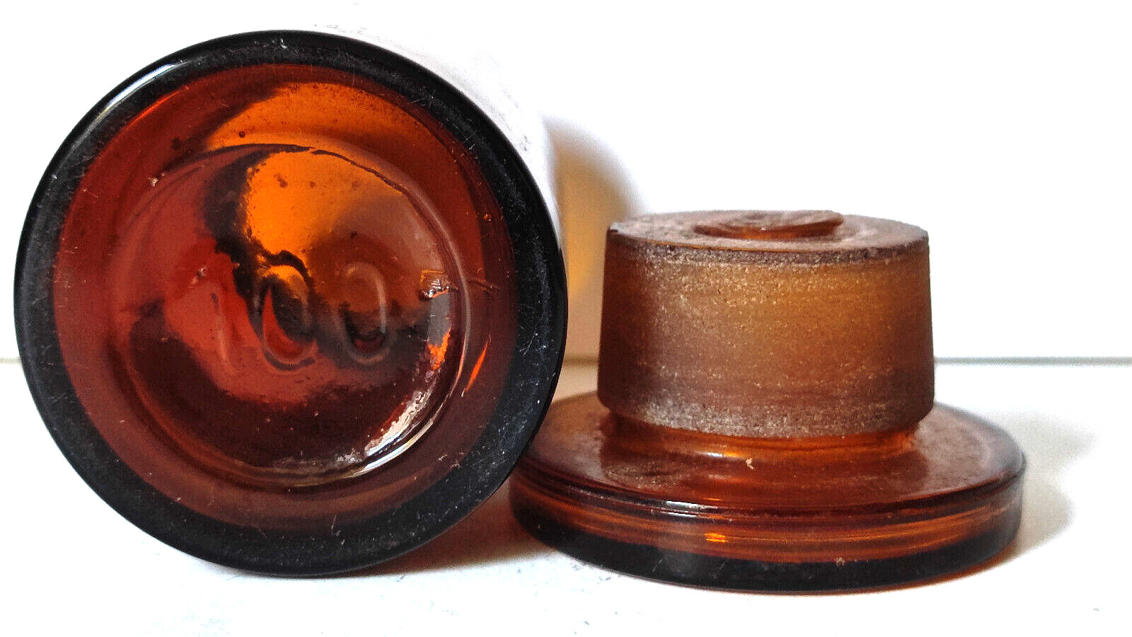 AMIDOPHENUM, Vintage Glass Apothecary Pharmacy Brown Jar, 100 ml, Cap
