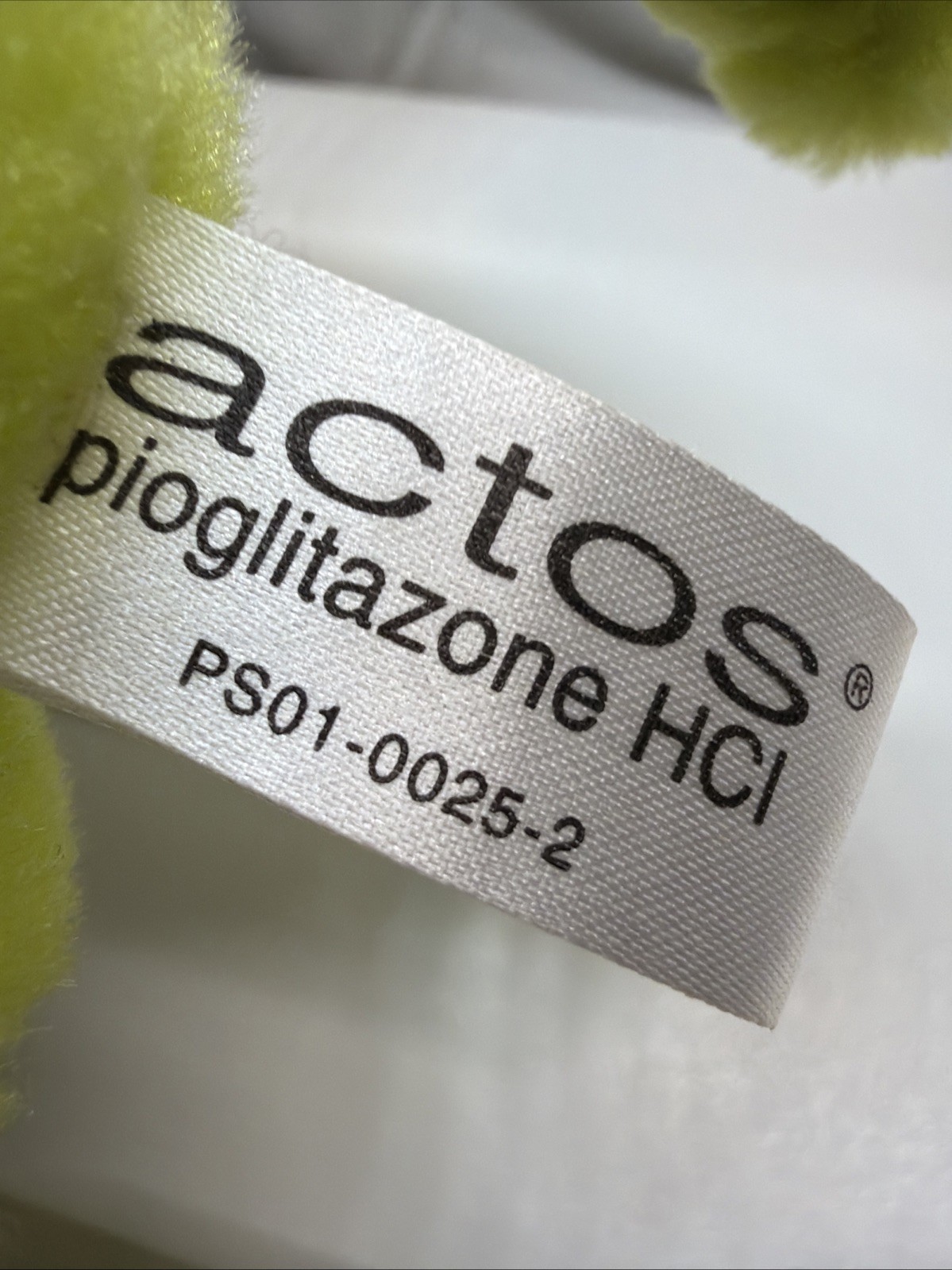 ACTOS DRUG REP FIGURAL GOLF HEADCOVER PHARMACEUTICAL CHOLESTEROL PANCREAS