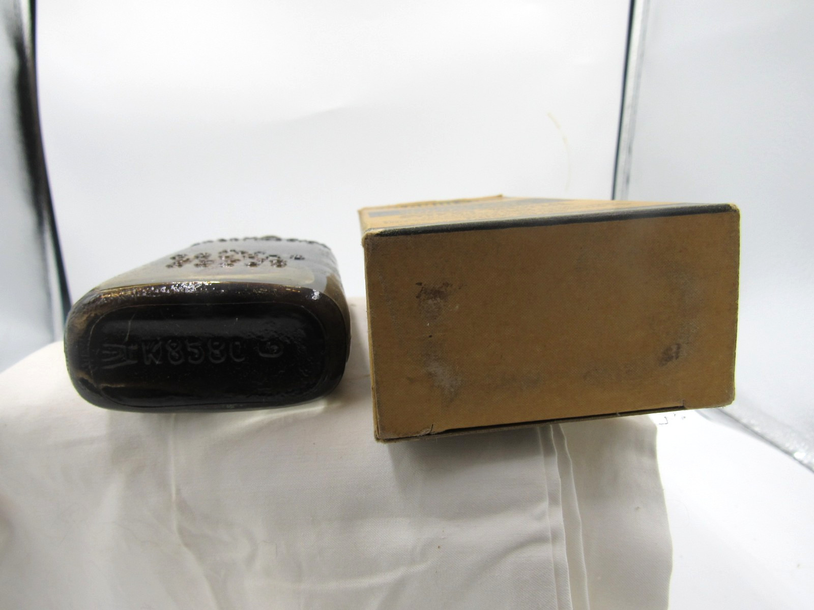 BW – 1930s Creomulsion Coughs Bronchial Atlanta Ga 7 3/4 ” Medicine bottle Box
