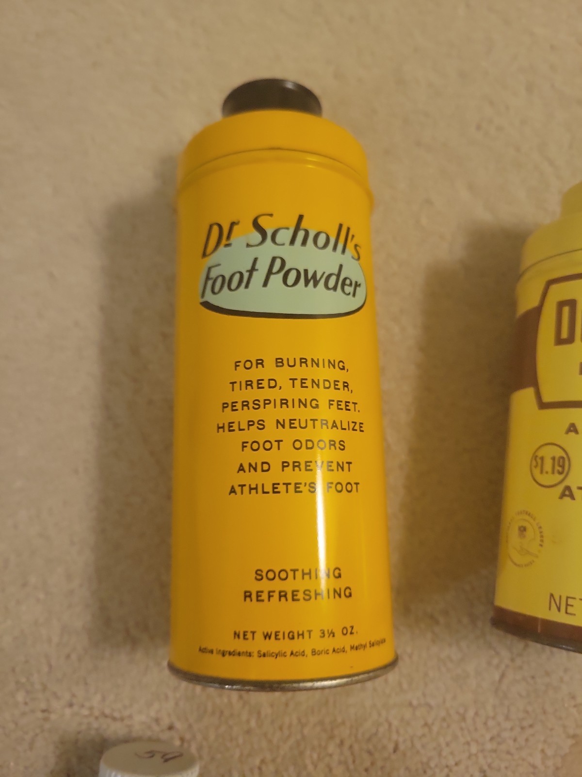 Vintage Medicine Tins Jars Full – Dr Scholl’s Desenex Vicks Johnson Rexall