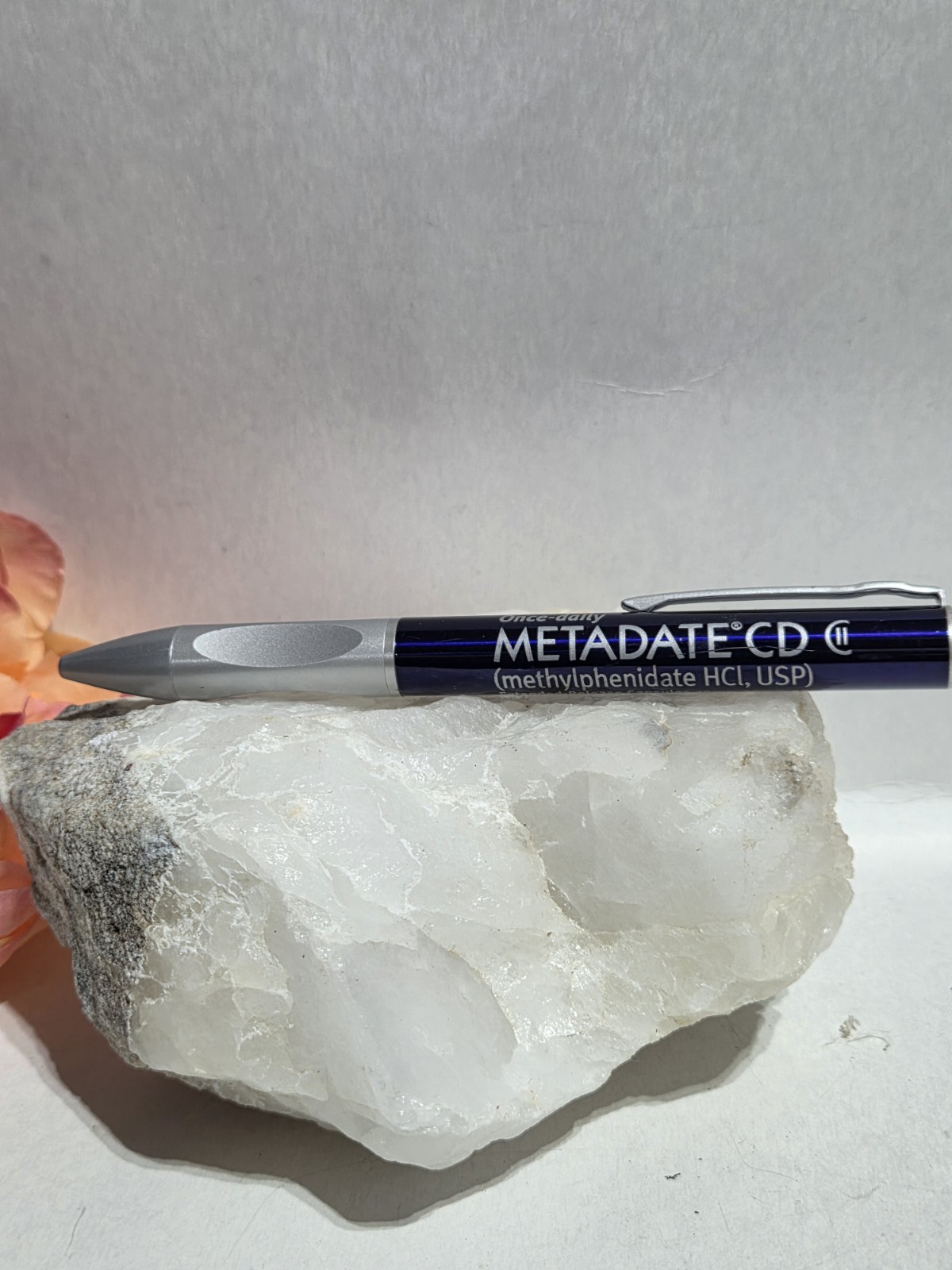 RARE METADATE CD CII PEN Heavy Metal Twist Drug Rep Pharmaceutical Advertising