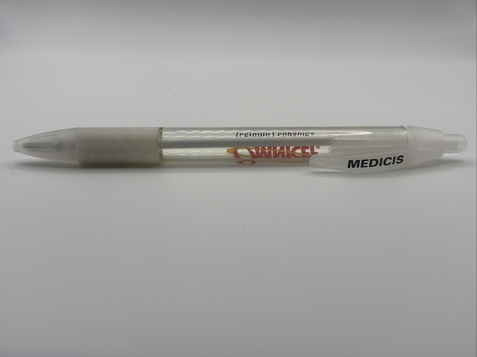 Omnicef Cefdinir Antibiotic Pharma Promo Pen Clear Black Red Tested & Working