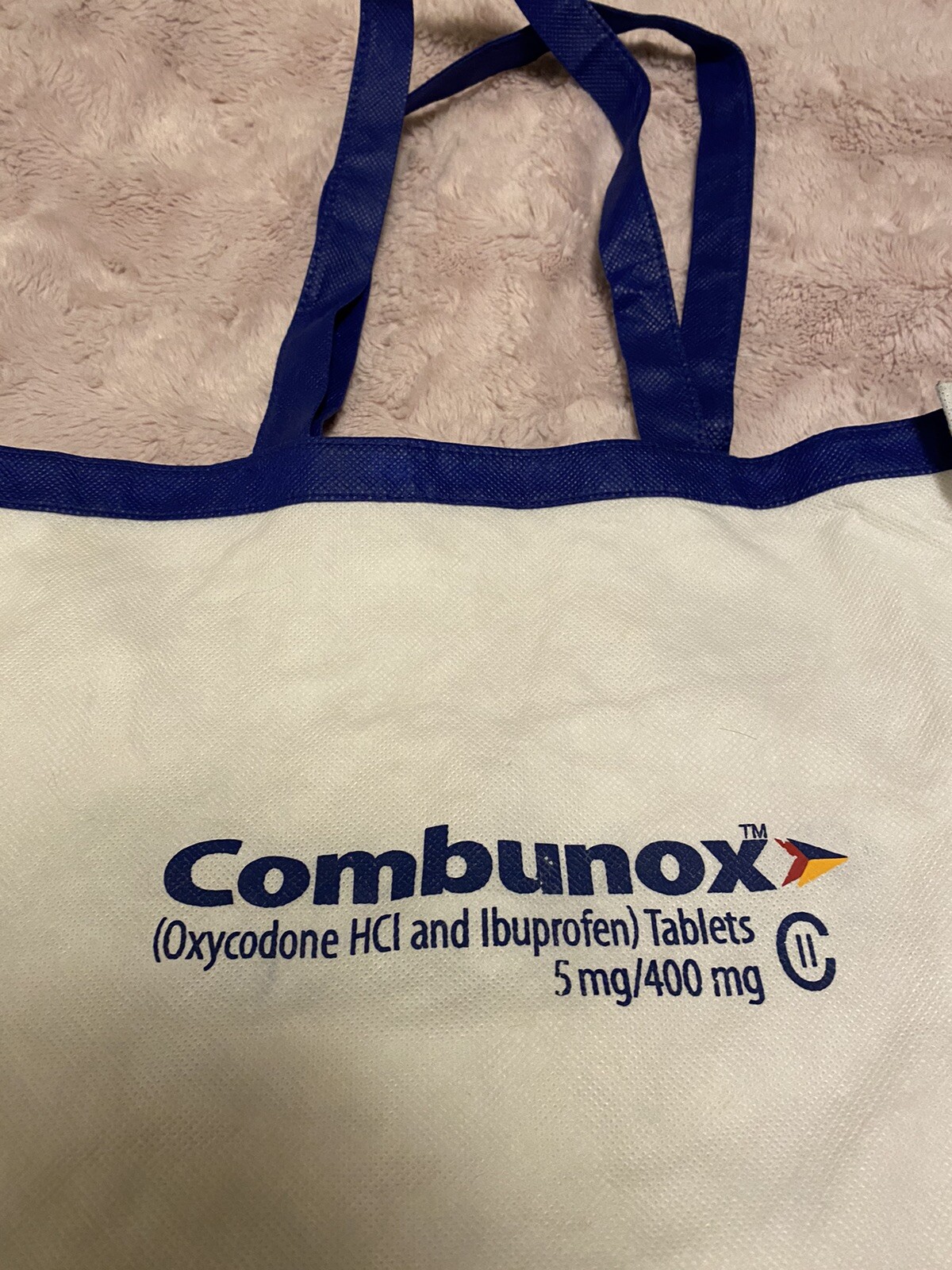 handled book bag Tote pharmaceutical Oxycodone memorabilia Promo Advertising