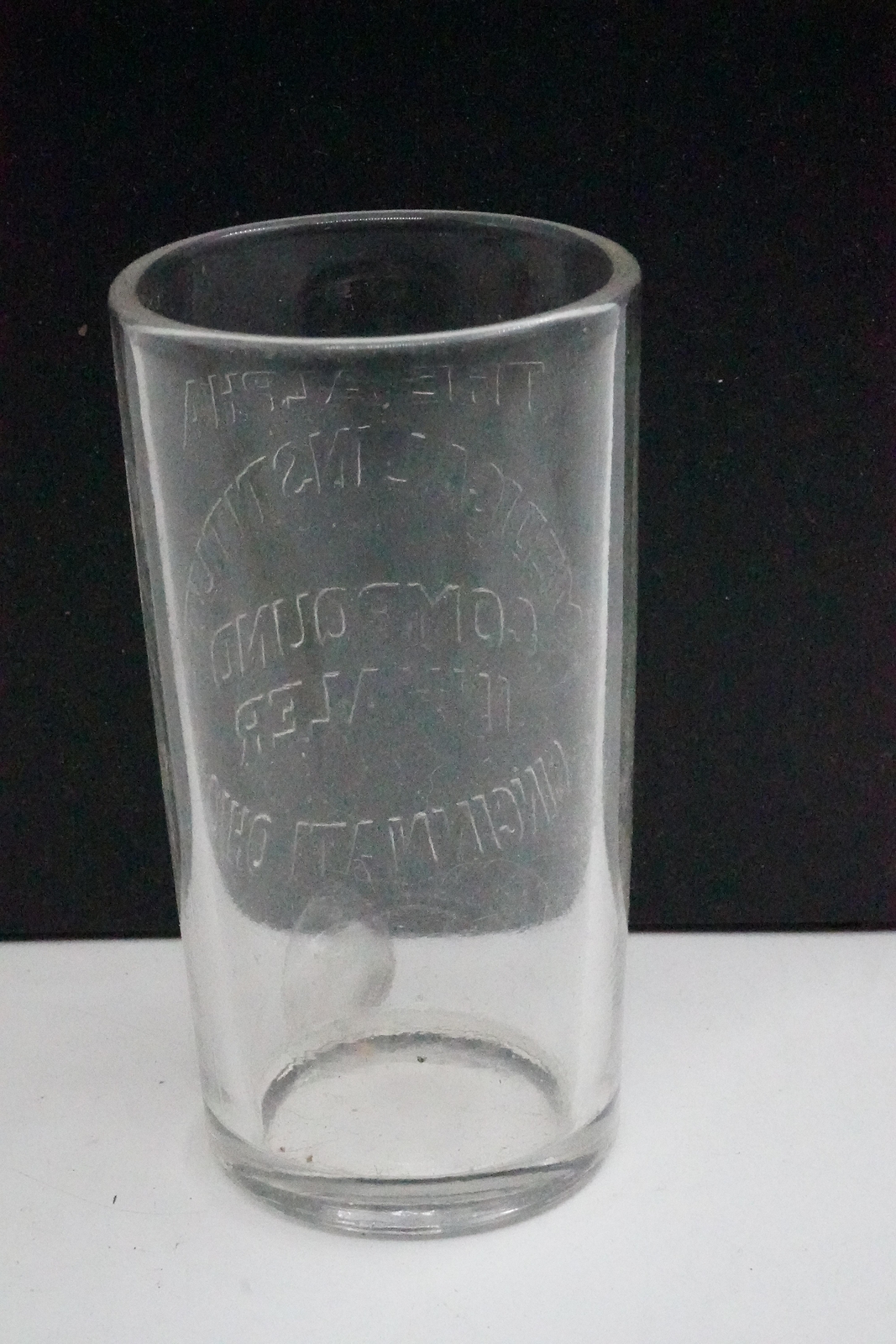 Apothecary Dose Measurement Glass Cup Alpha Medical Institute Compound Inhaler
