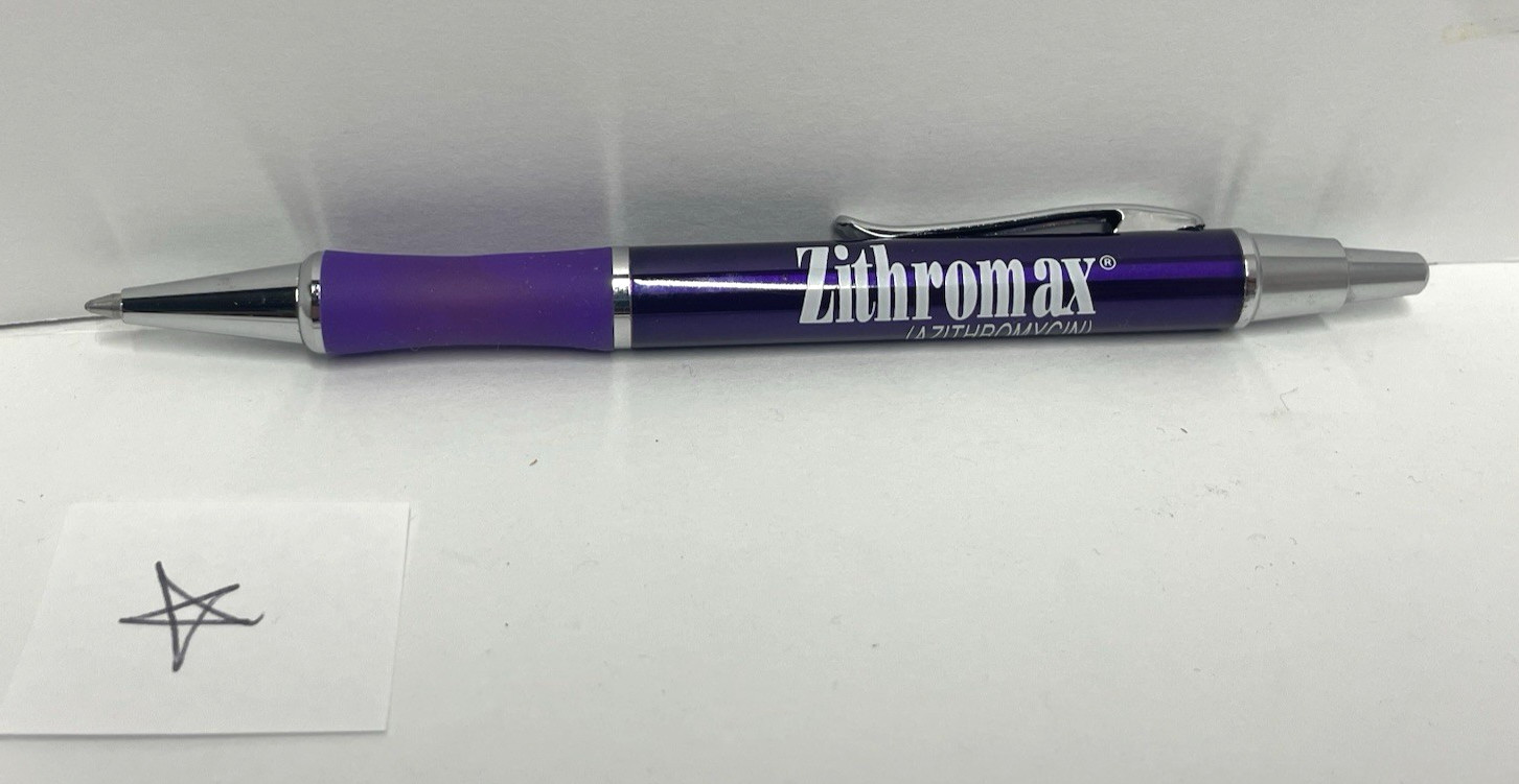 PURPLE Drug Rep Advertising Pen Pharmaceuticals Collectable