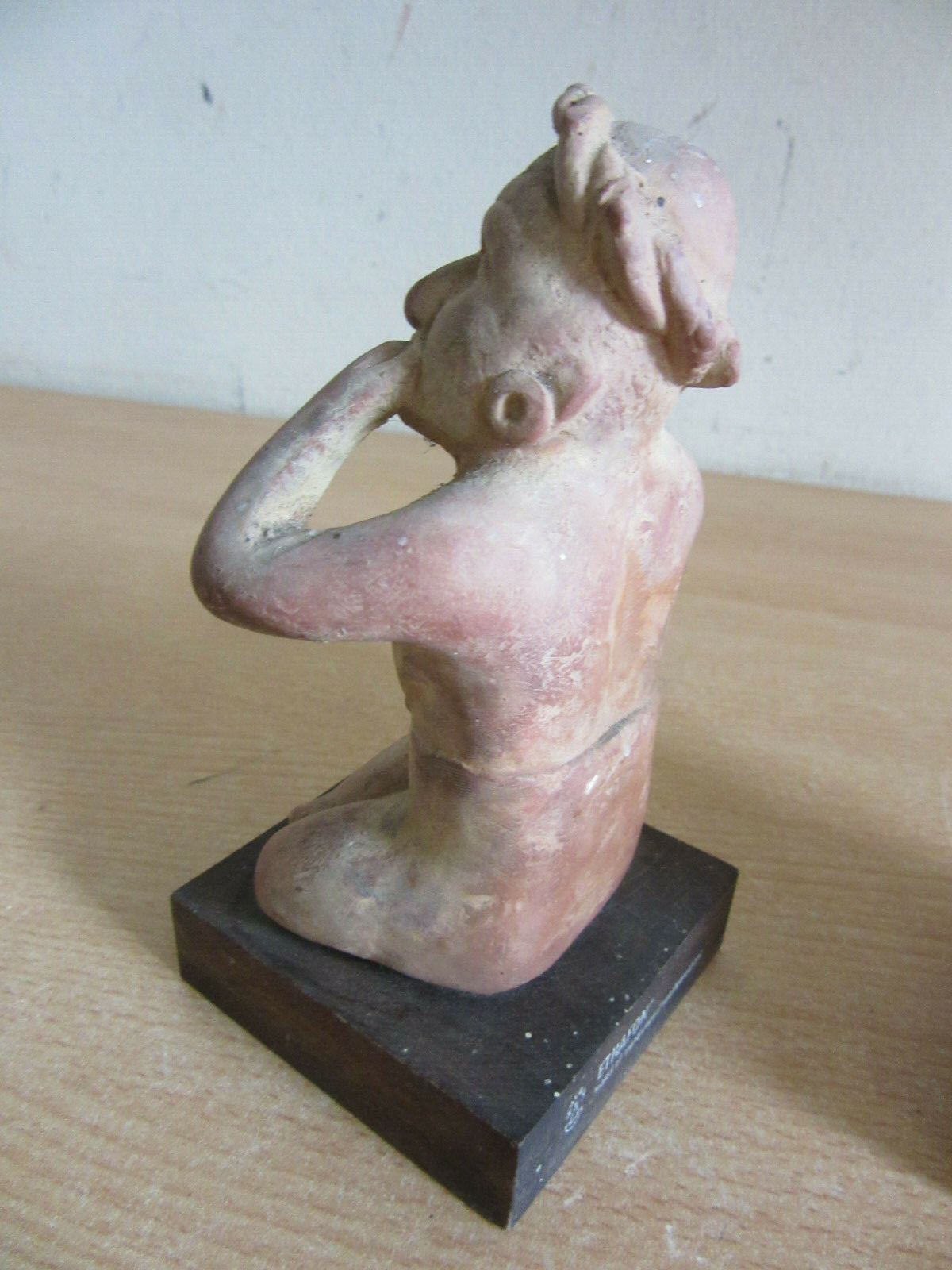 4 Vintage Mexican Terracota Figures Anxiety / Depression – Adv. for Etrafon