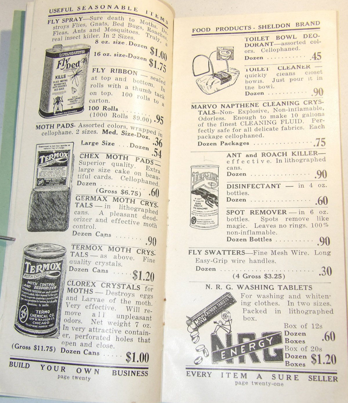 VTG 1930s DRUG STORE WHOLESALE CATALOG! DEPRESSION PRICES! CONDOMS/SHAVING/MEDS!