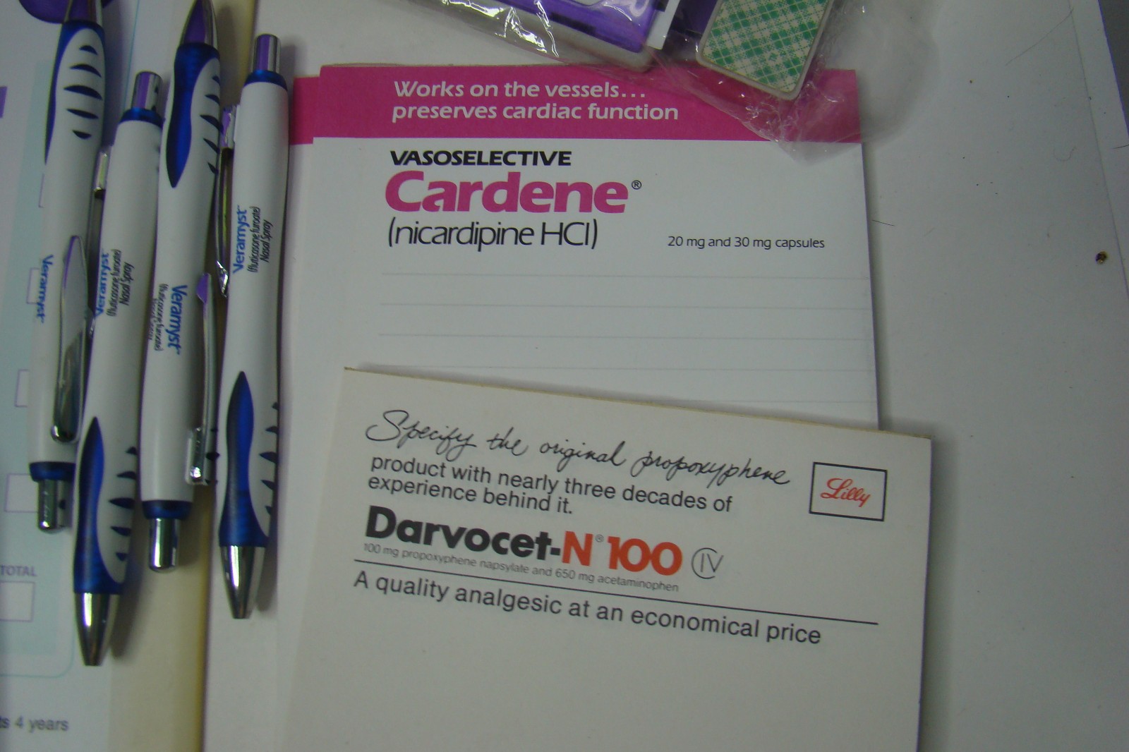 Misc Lot of Pharmaceutical items Drug Rep Stapler pens note pads Doctor sample