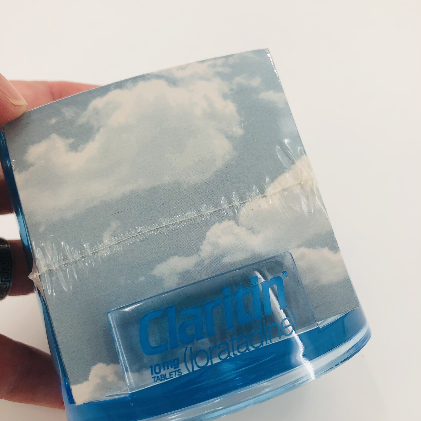 Claritin Loratadine Pharmaceutical Advertising Sealed Sticky Notes & Holder