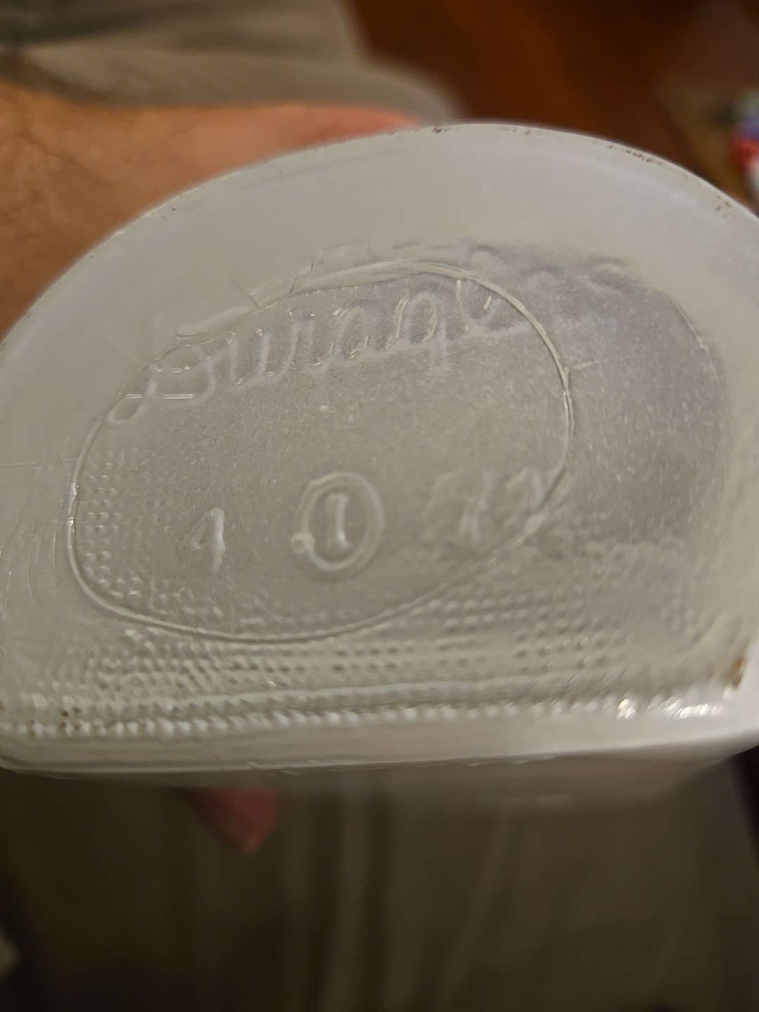 1972 Pharmacy Graduate Owens-Illinois Temple Univ 16oz Bottle Duraglas Pharma