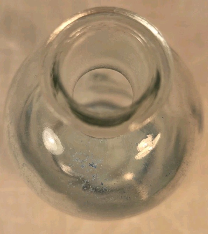 Vtg USA Wheaton Clear Glass Apothecary Bottle No-Sol-Vit #3 Science Q1