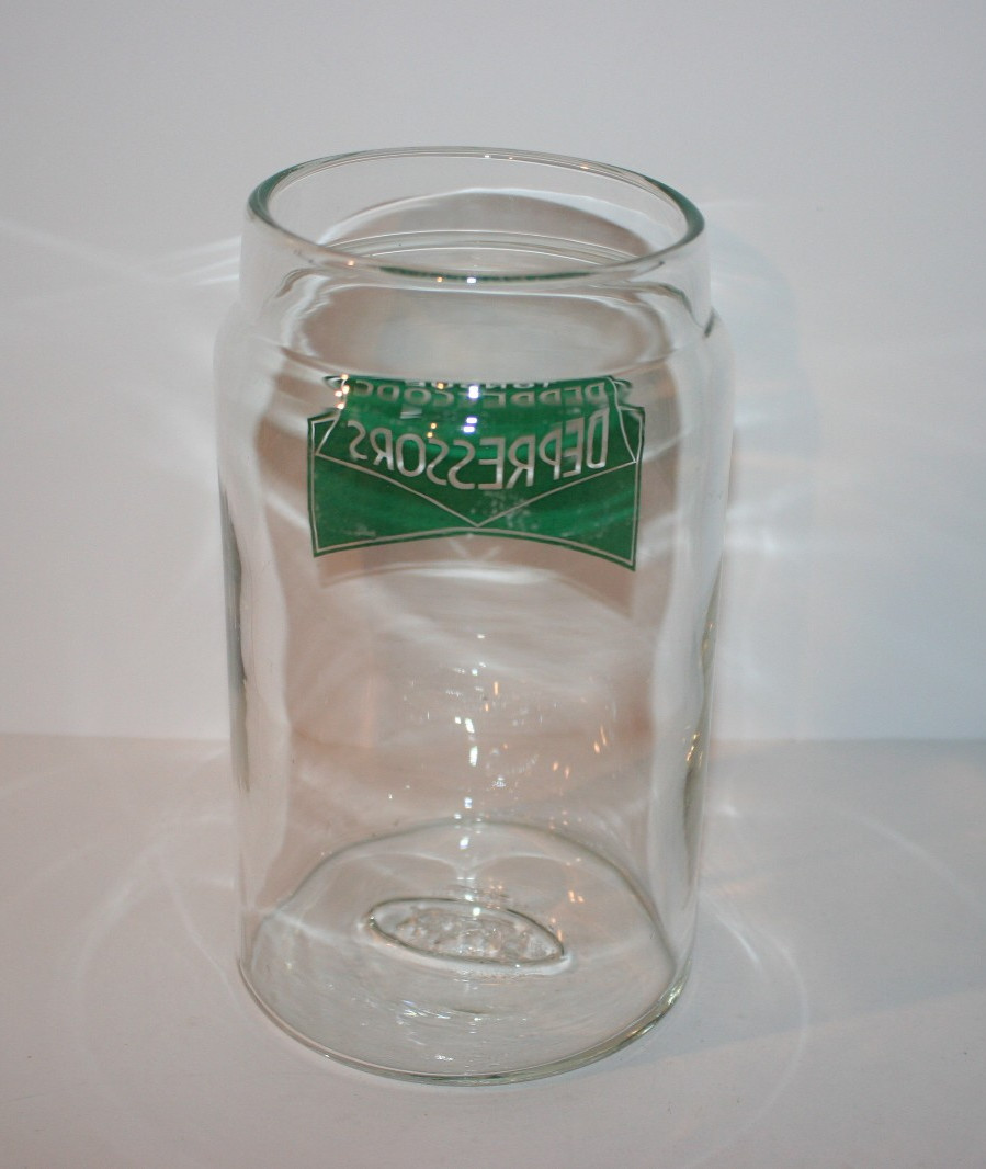 Vintage Profex Dr’s Office Medical Tongue Depressors Clear Green Jar 7″