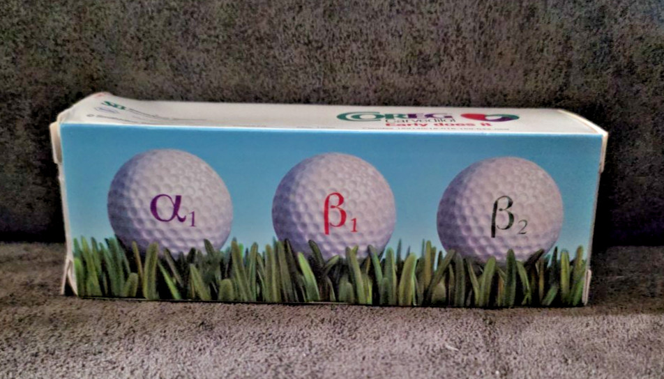 Vintage Coreg Carvedilol Wilson Staff Titanium Spin Golf Balls 3 Pack Drug Rep