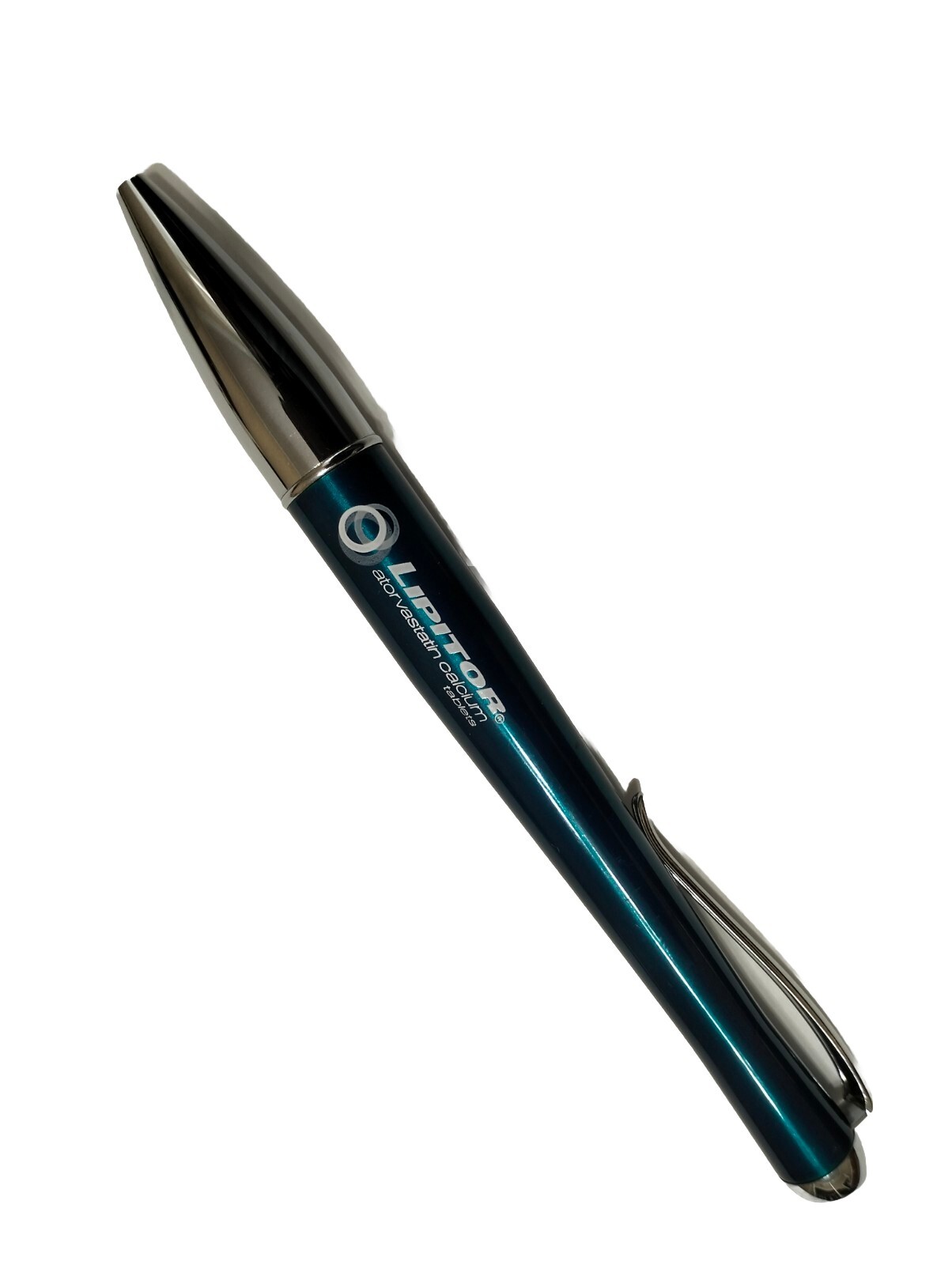 PHARMACEUTICAL DRUG REP LIPITOR PEN HEAVY METAL GREEN SILVER