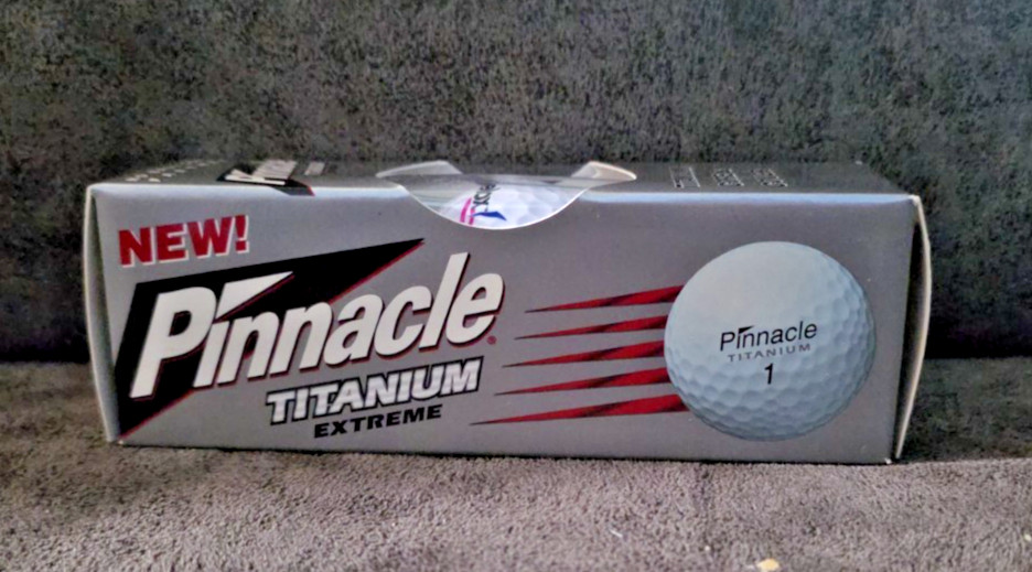 RARE Baycol Pinnacle Titanium Extreme Golf Balls 3 Pack Drug Rep Promo NOS