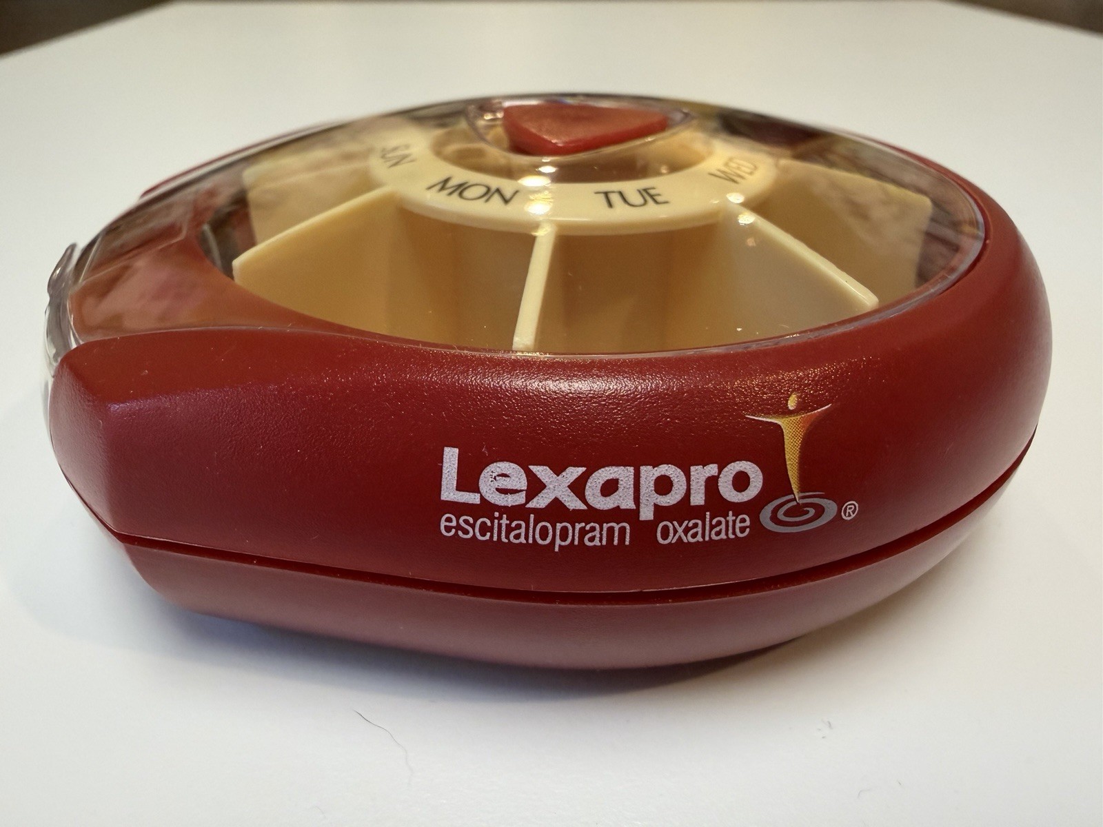 Lexapro Push Button Daily Pill Dispenser – Pharmaceutical Advertising