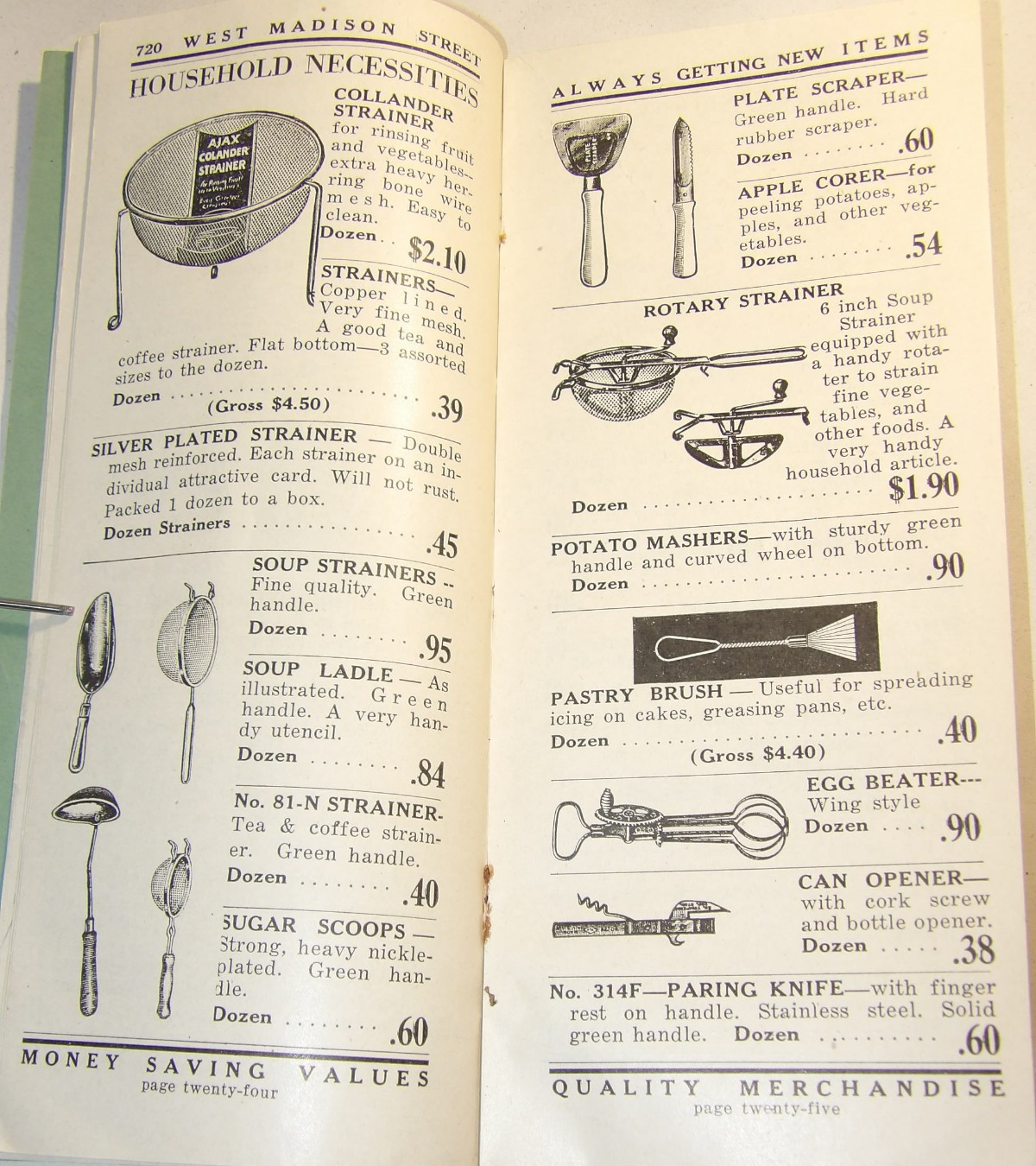 VTG 1930s DRUG STORE WHOLESALE CATALOG! DEPRESSION PRICES! CONDOMS/SHAVING/MEDS!