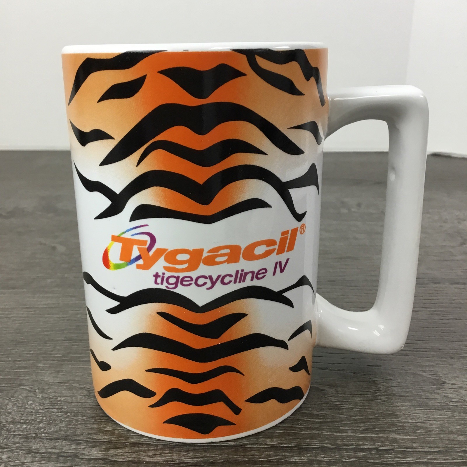 Tygacil Drug Rep Promo Coffee Mug Cup Wyeth Pharmaceutical Pharma Tigecycline IV