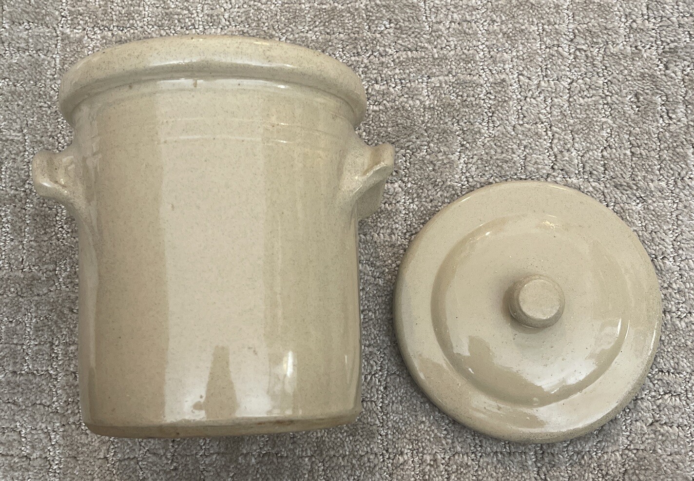 Vintage “MOIRA POTTERY England” – “PROVISIONS” Canister Jar w/ Lid