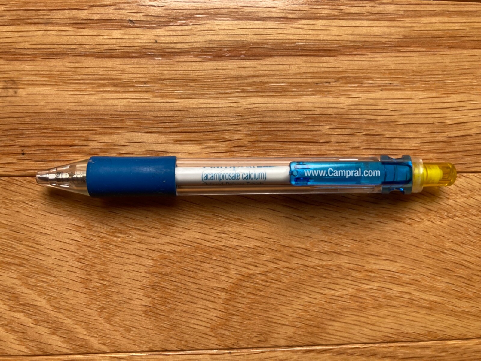 Vintage CAMPRAL 5″ Pharmaceutical Rep Clicker Pen, Clear