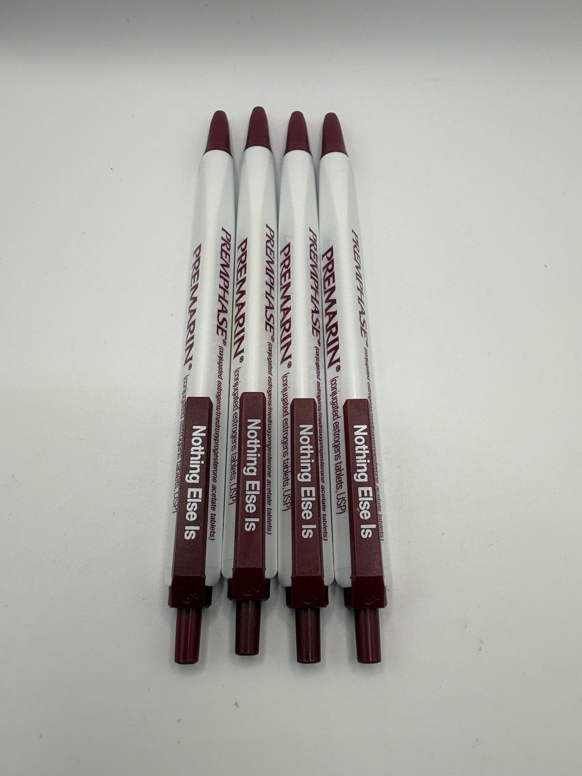 Vintage Premarin Pharmaceutical Drug Rep Clickable Ballpoint Pen Set Of 4