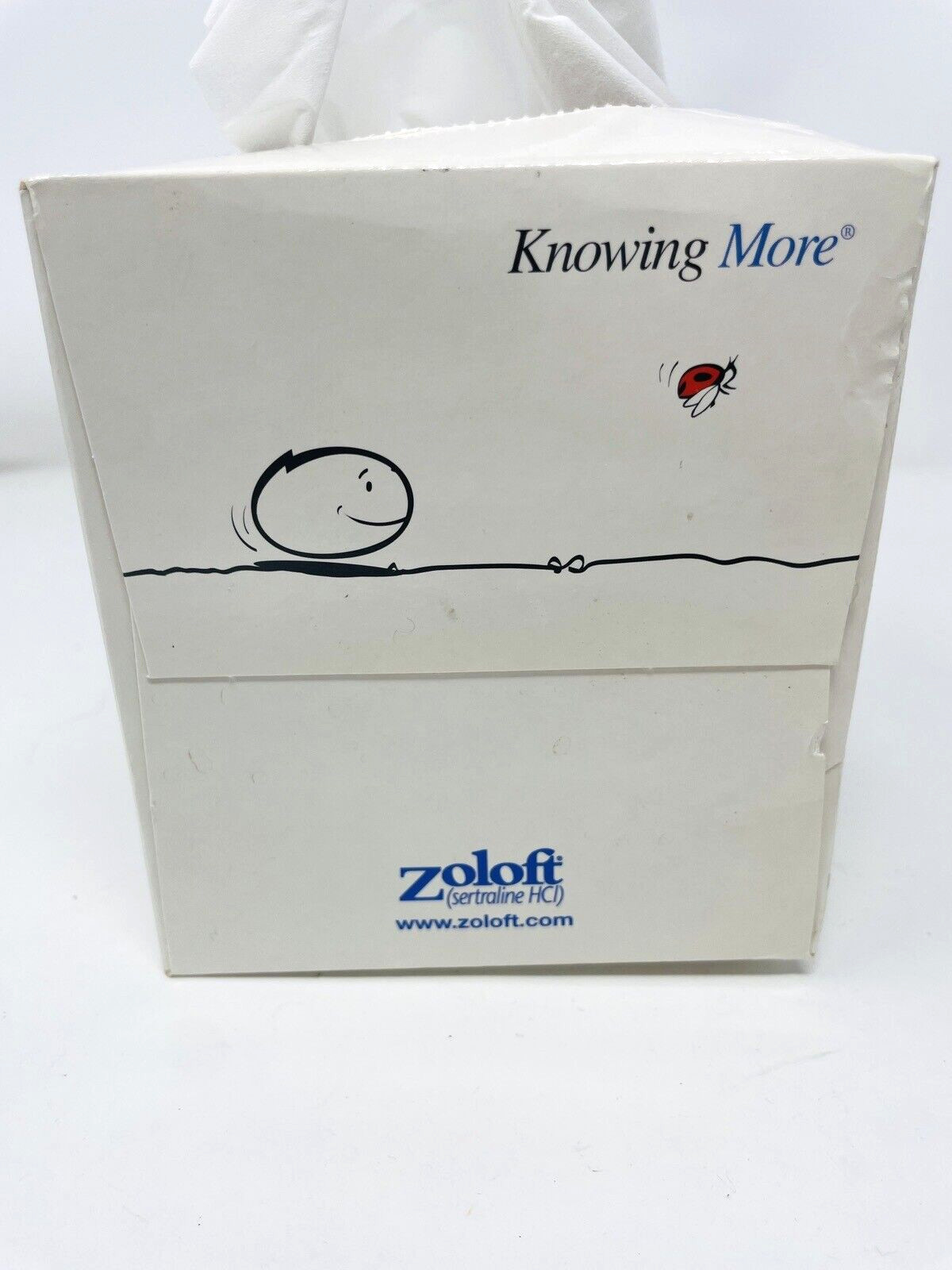 Rare Zoloft Tissue Box Pharmaceutical Drug Rep Promotional (Yours Will Be NEW)
