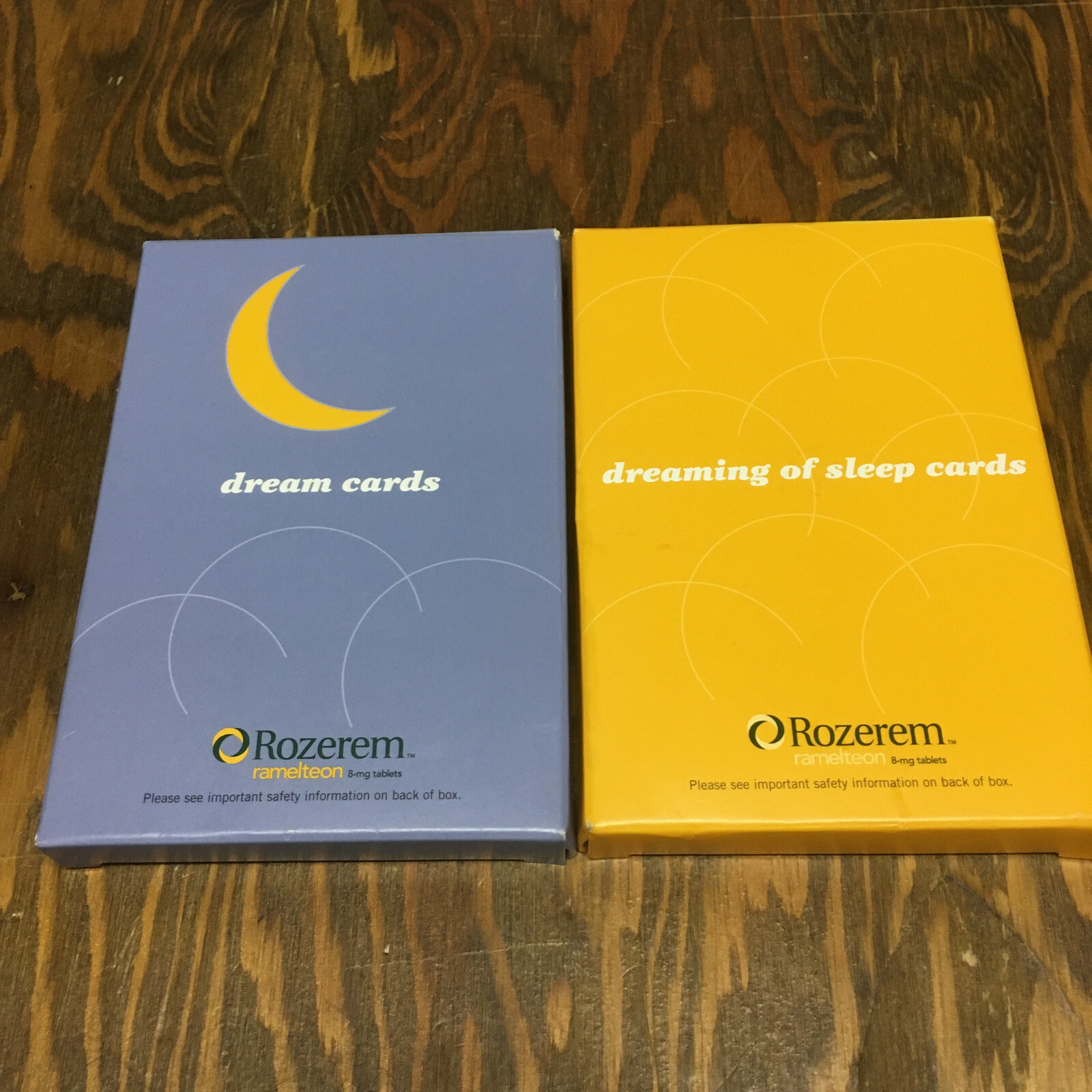 Pharmaceutical promo item Rozerem dream of sleep cards dream cards