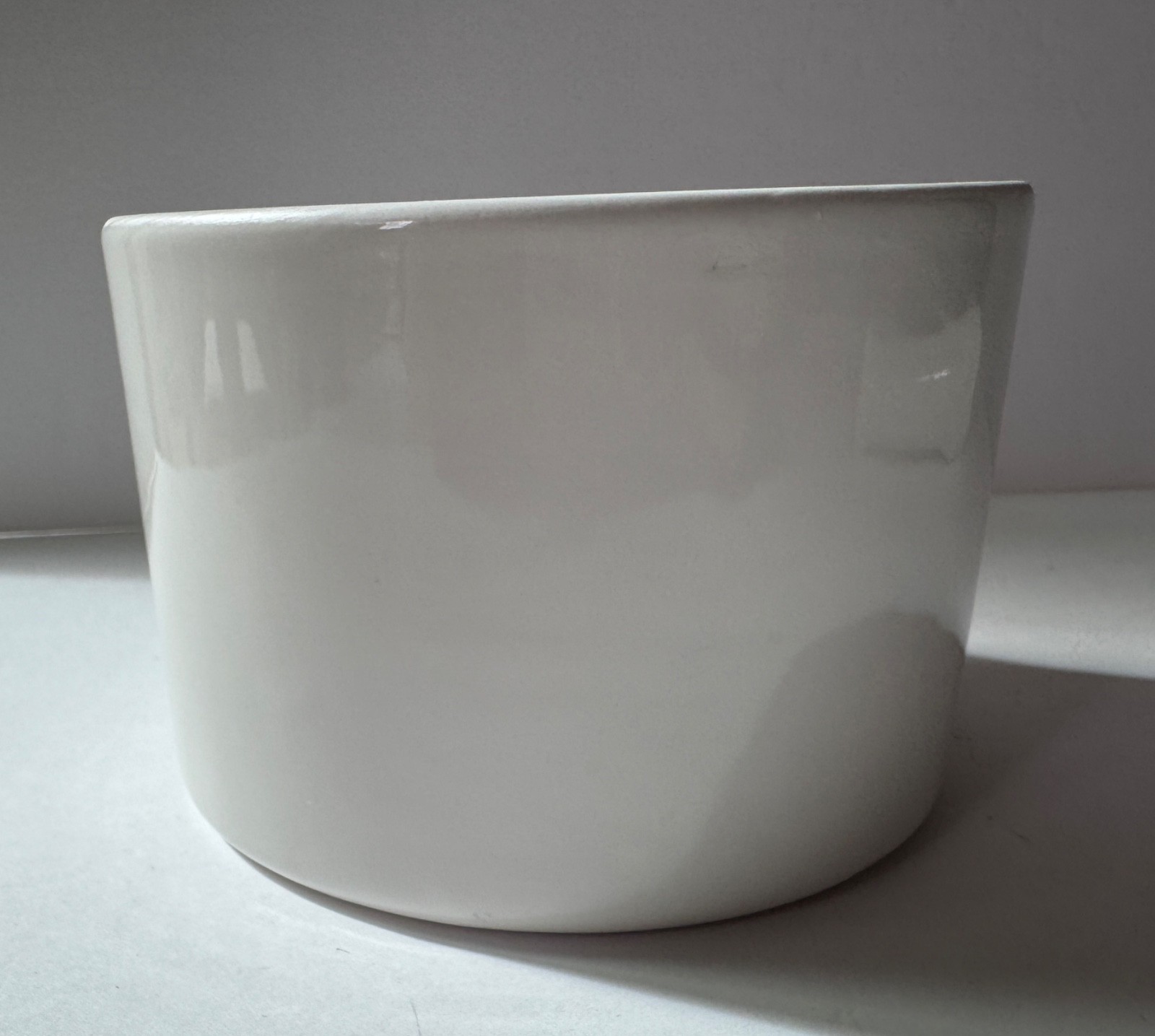 Vintage Mid-Century MCM Lab Heavy White Porcelain Cooper Mortar & Pestle 1950s