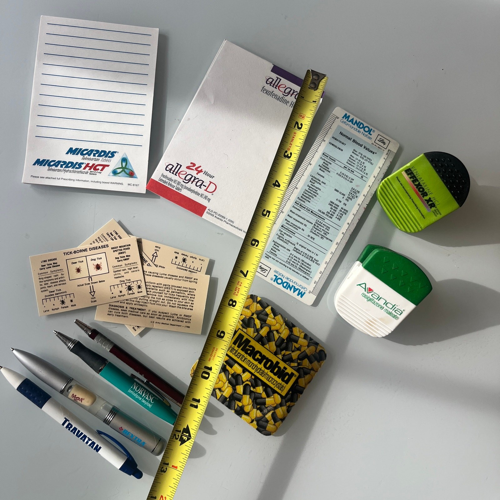 Vintage Pharmaceutical Advertising Pen Promotional Office Supply Lot Allegra