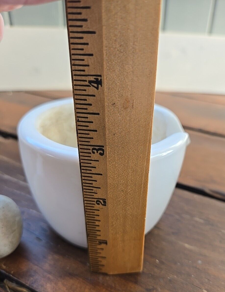 VINTAGE COORS USA POTTERY MORTAR AND PESTLE SET School Chemistry Lab