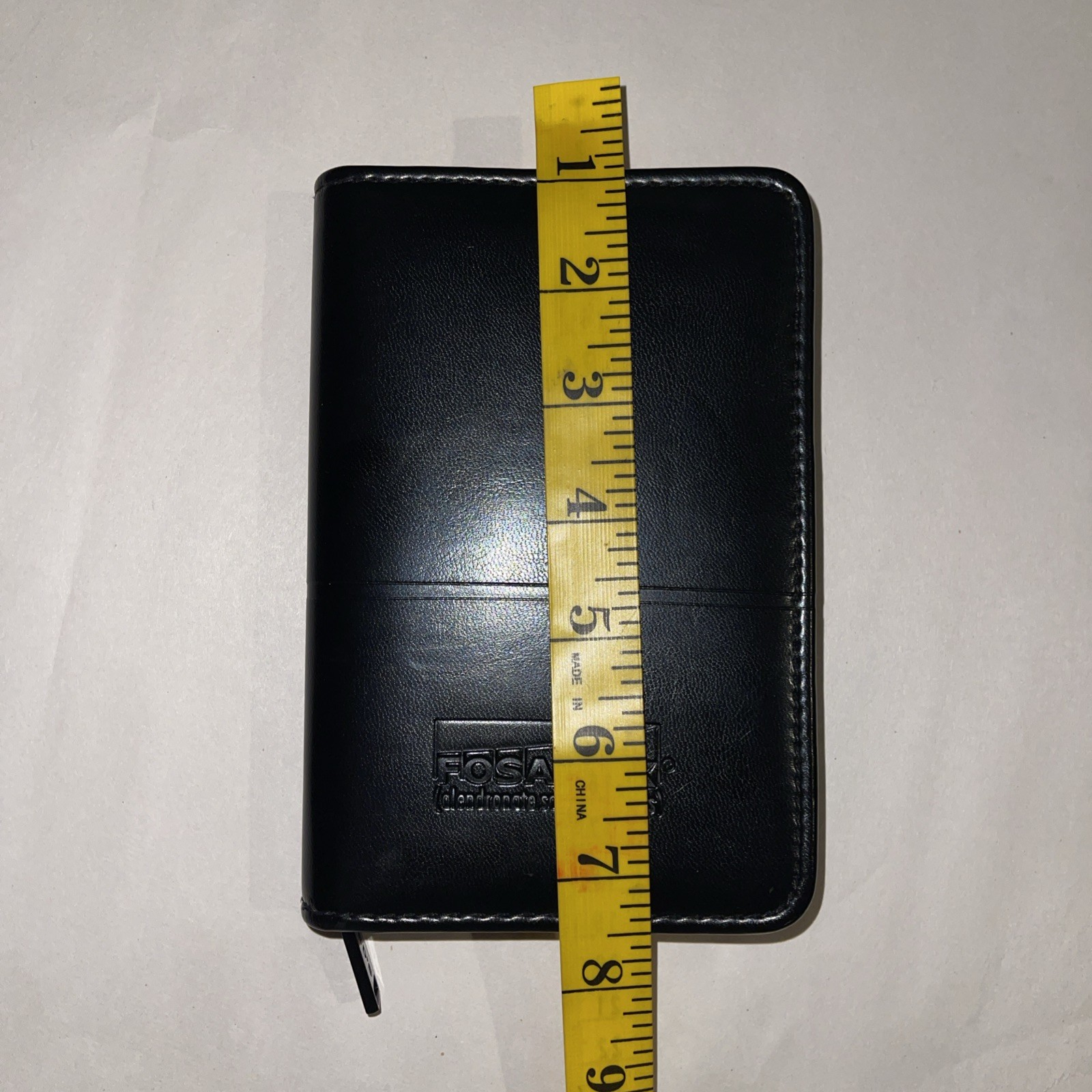 Fosamax (Alendronate Sodium Tablets) Black Leather Zippered Planner Notebook