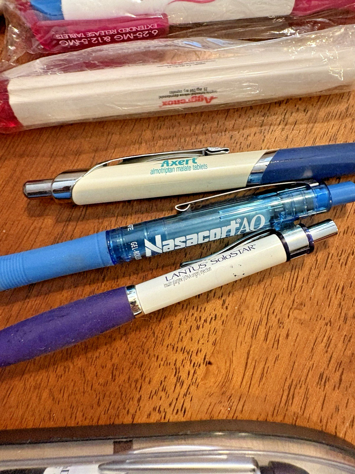 Lot 58 Metal and Plastic Pharmaceutical Drug Rep Pens Medical Collectibles