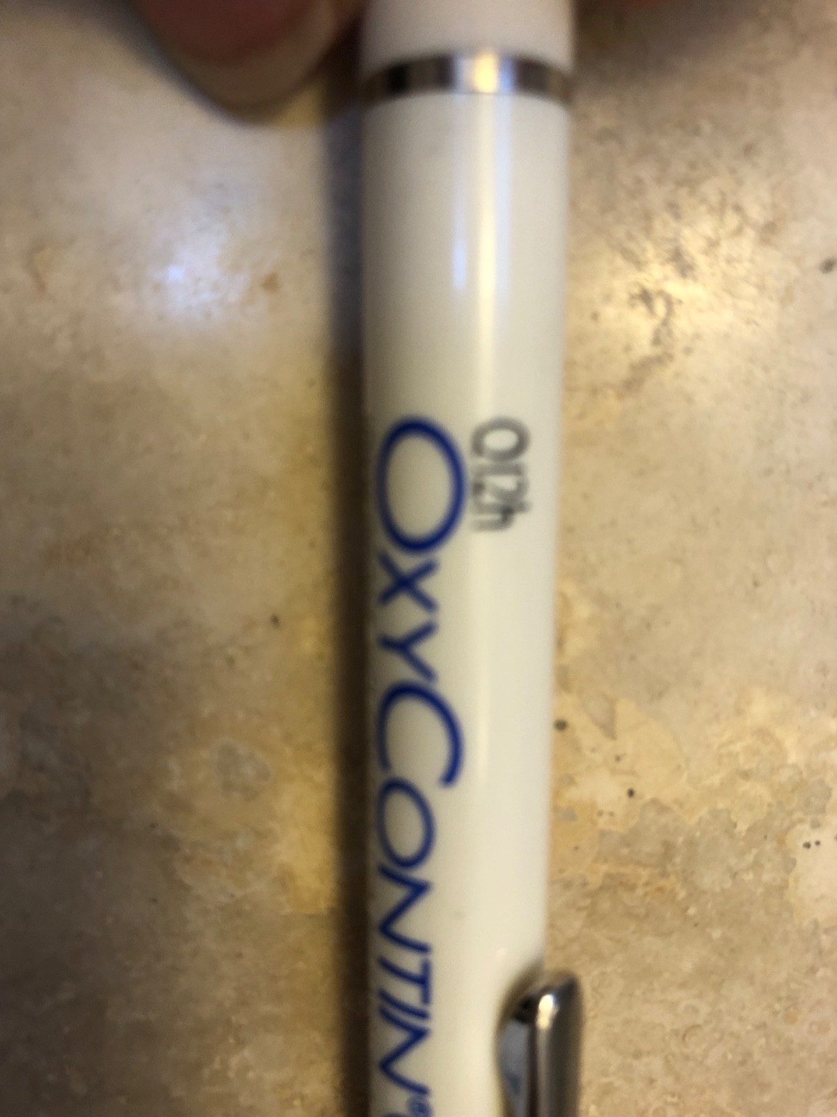 OxyContin Pen Promo Pharma Drug Rep Oxycodone “NO Scroll” Pen Q12h