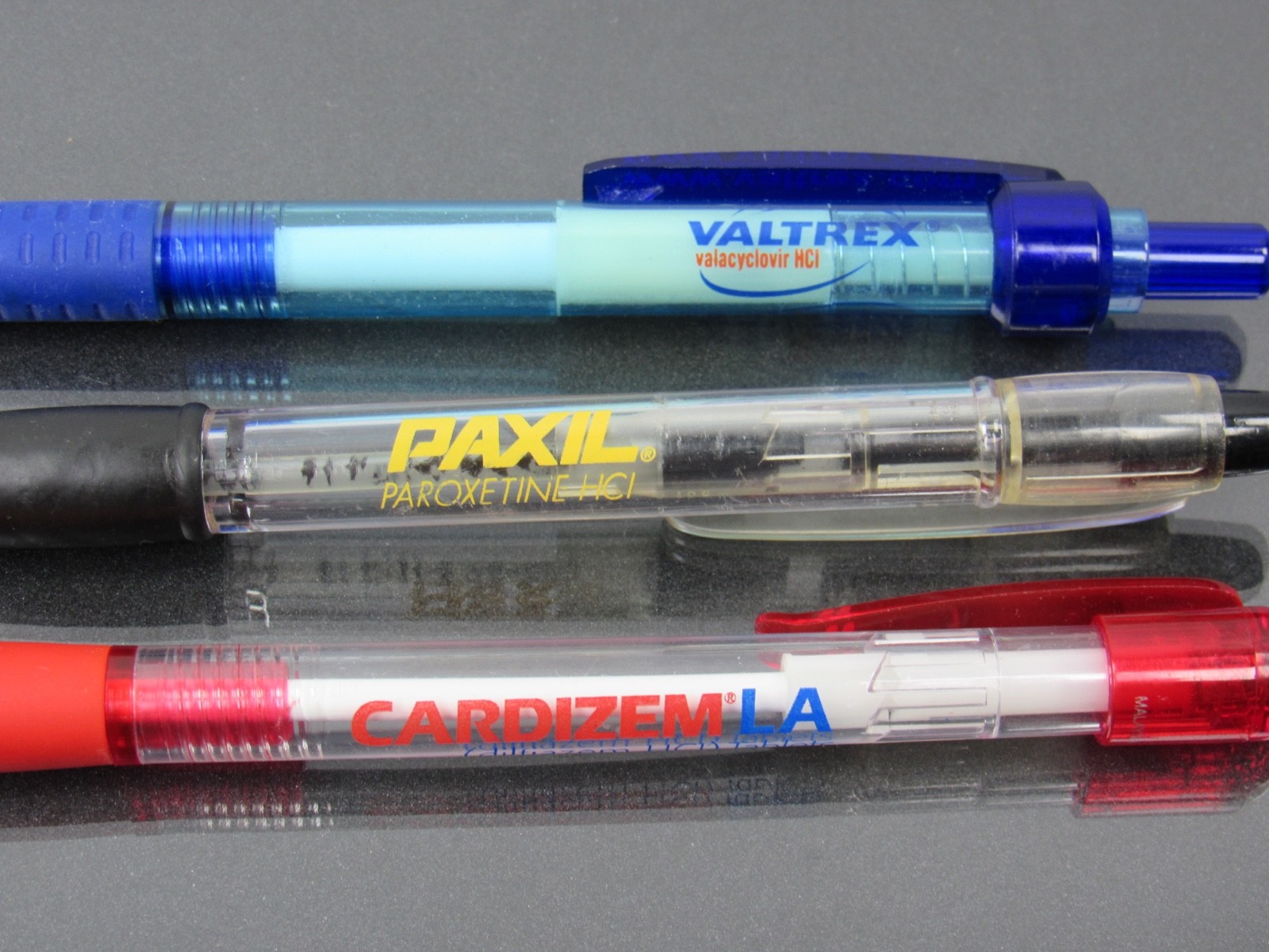Cardizem Paxil Valtrex PENS Drug Rep Pharmaceutical Advertising Translucent Lot