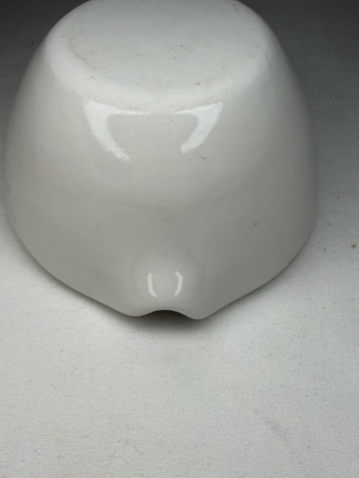 VTG Coors USA 00 CoorsTek 65mL Glazed Porcelain Mortar 3”x2” Pharmacy Apothecary