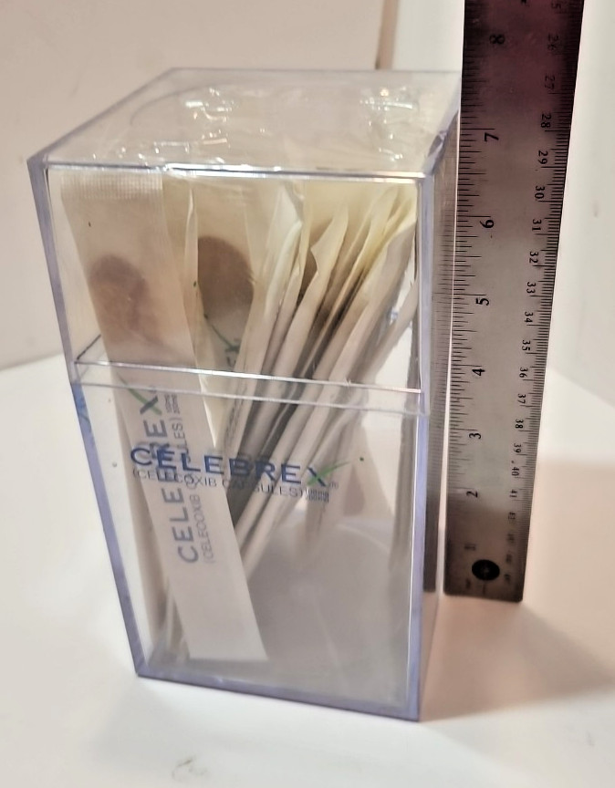 Celebrex Pharmaceutical Tongue Depressors in Case Pharma Drug Rep New Sealed